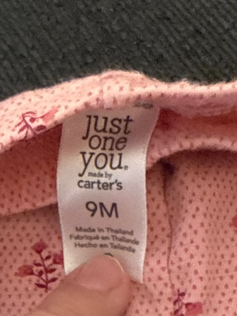 Carter's Pink Tie-Dye and Solid Mix Footed Leggings Set